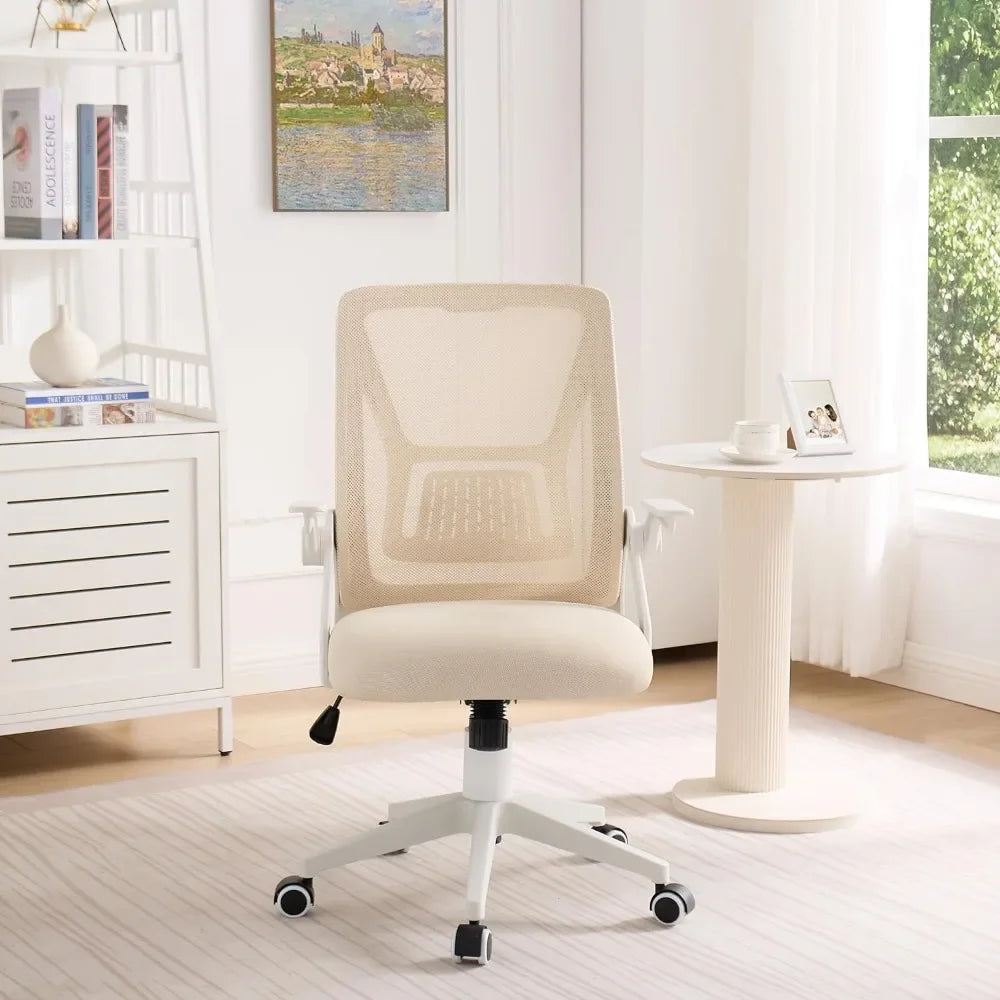 Ergonomics Mid Back Swivel Office Chair With Adjustable Arms