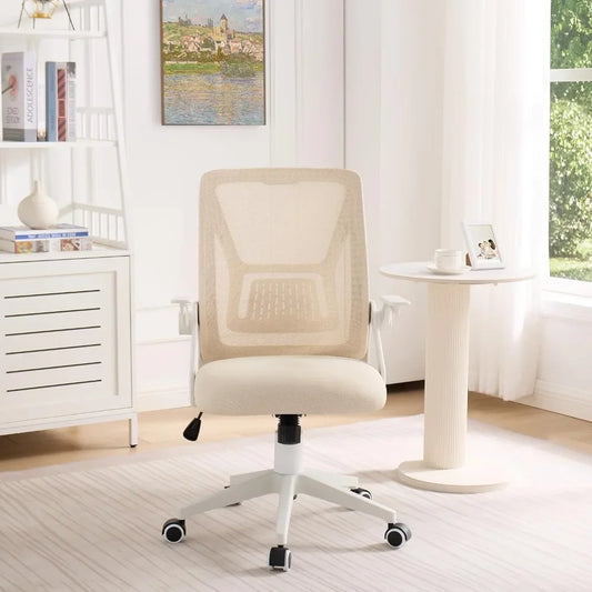 Ergonomics Mid Back Swivel Office Chair With Adjustable Arms