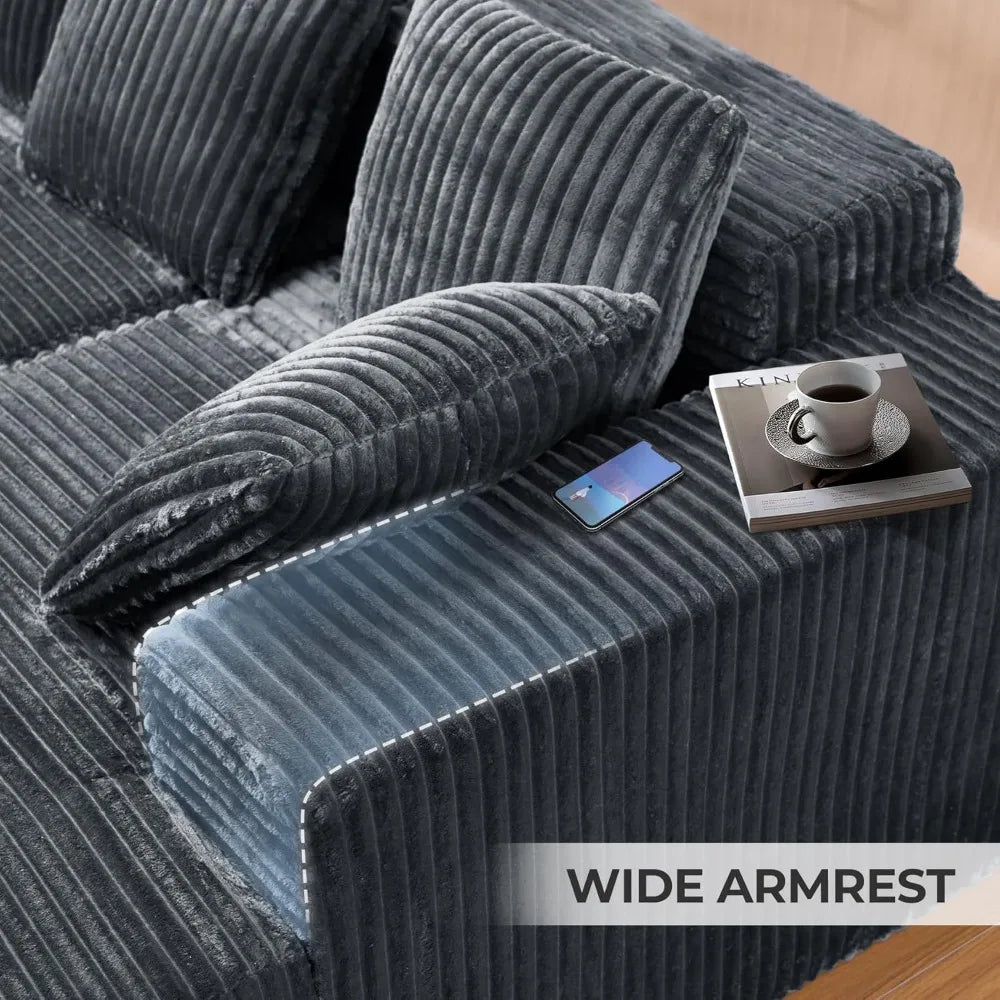 Sweet Blossoms Haven U Shaped Sectional Sofa With Chaise