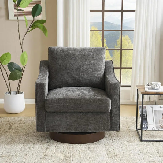 DAFIFY Mid Century Modern Swivel Accent Chair Living Room