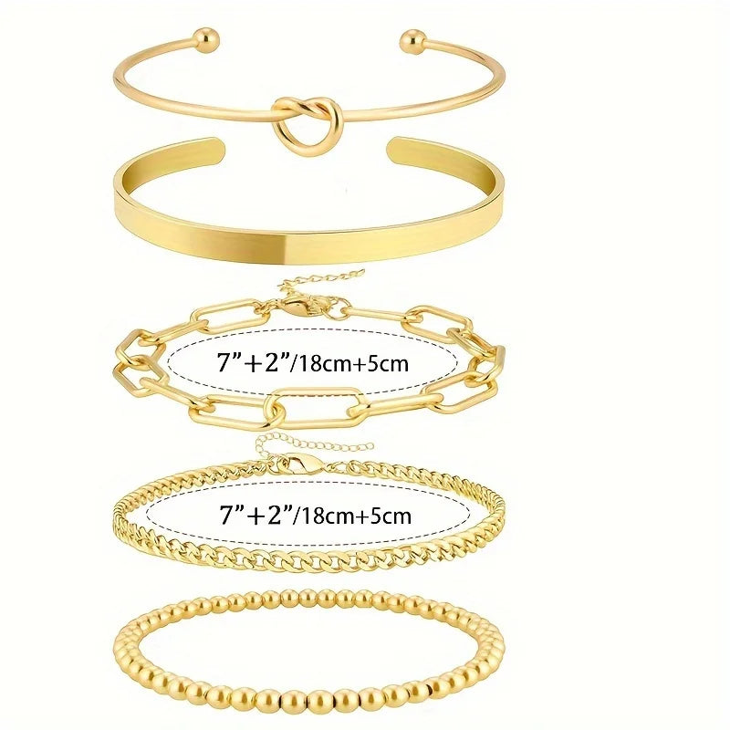 Sweet Blossoms Haven Cuban Chain Stackable Unisex Bracelet