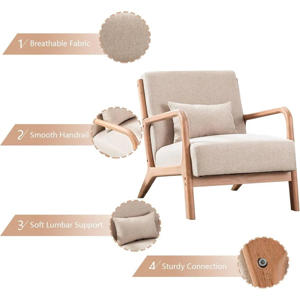 Hign-concerned Medieval Modern Wooden Frame Chair Armchair