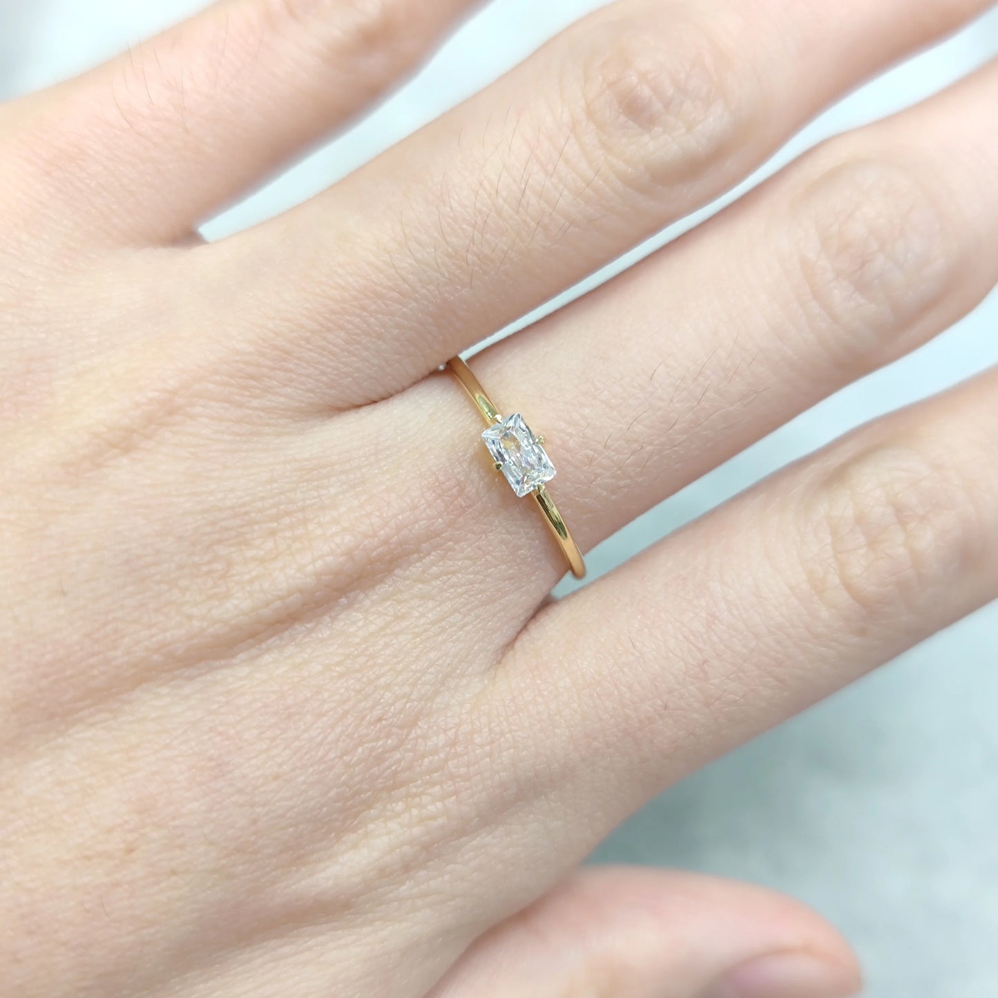 GEMS BALLET 925 Sterling Silver Moissanite Wedding Band