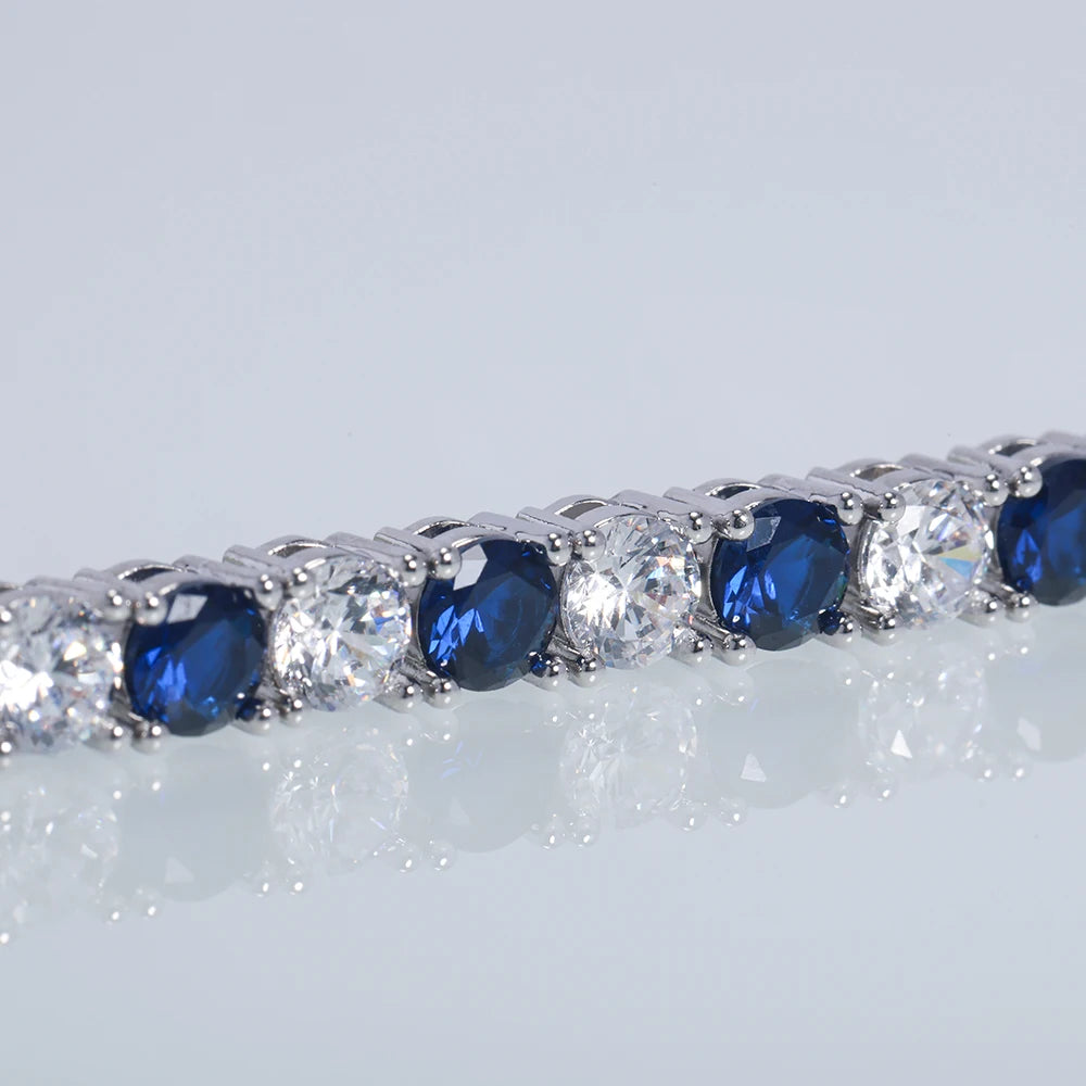 Sweet Blossoms Haven 925 Sterling Silver Tennis Bracelet