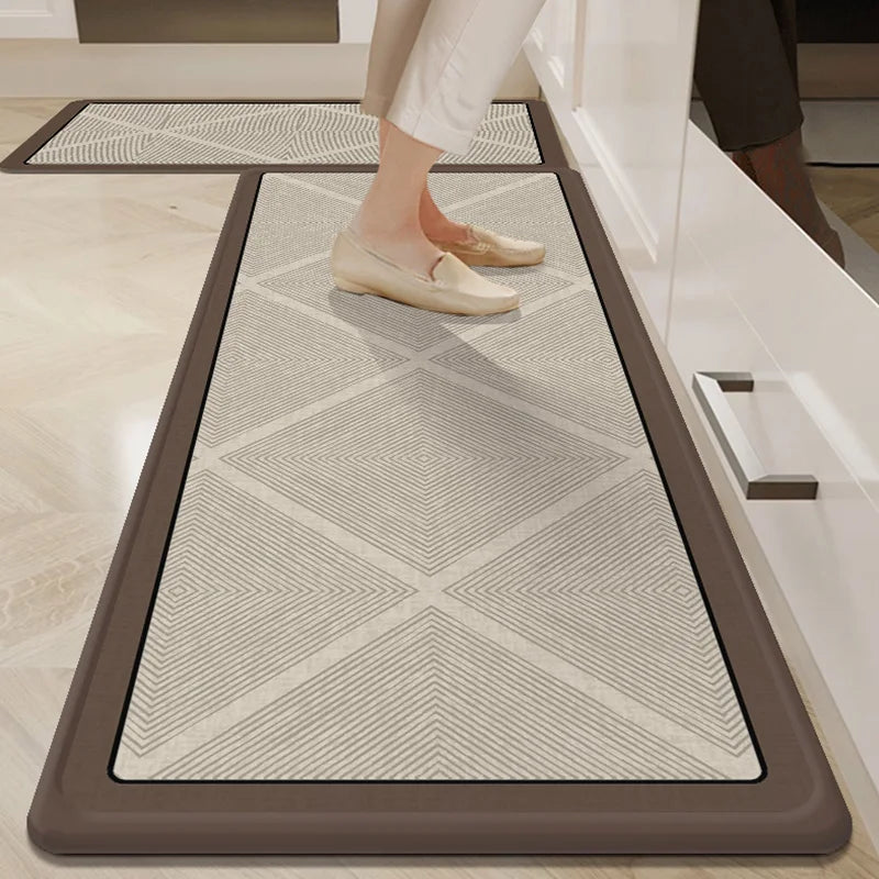 VIKAMA1/2Pcs 2025 New Kitchen Floor Mat Non-Slip Soft Noise Reduction Carpet Bathroom Bathroom Door Mat Home Decoration