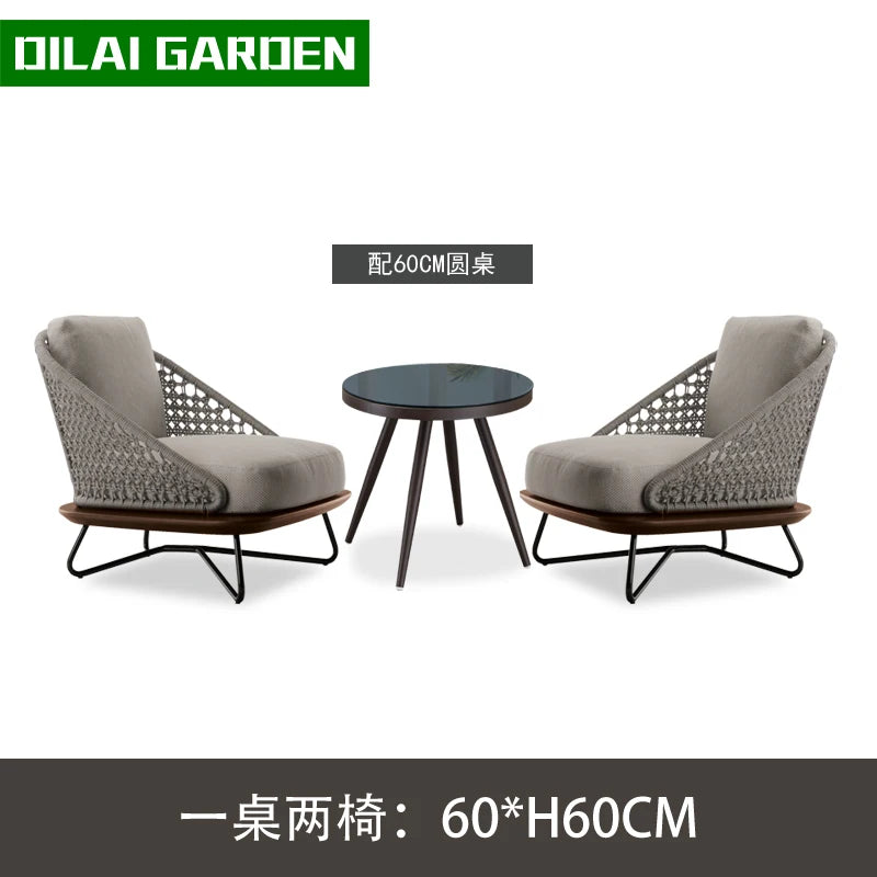 DUTRIEUX Lounge Terrace Sofa 3 Person Outdoor Furniture