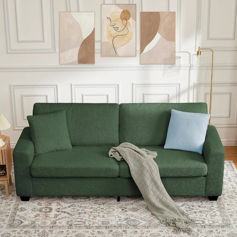 Contemporary Sofa With Removable Washable Cushion Covers