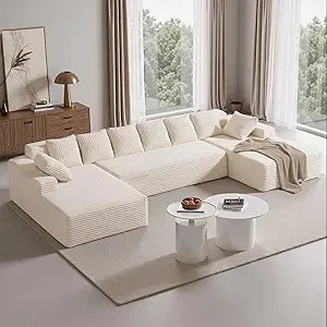 Sweet Blossoms Haven U Shaped Sectional Sofa With Chaise