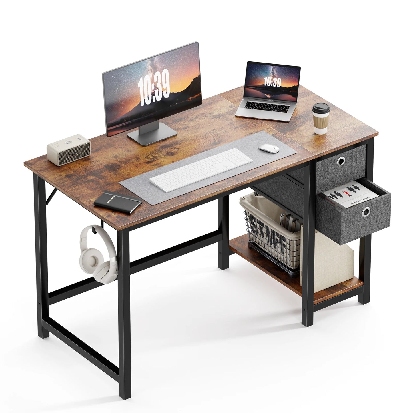 Sweet Blossoms Haven JHK Computer Desk With Drawers