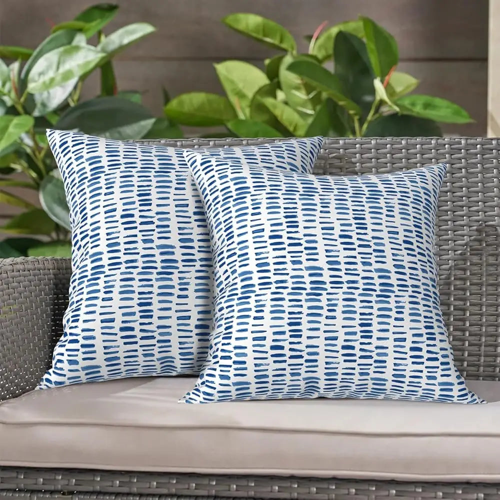 Outdoor Throw Pillows, Decorative Throw Pillows With Inserts, 16""X16"" Square Pillows For Bed, Couch, Sofa And Patio