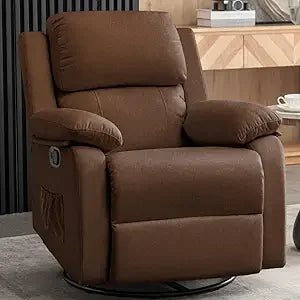 Masterpiece Recliner Chair 360 Swivel Rocker For Small Rooms
