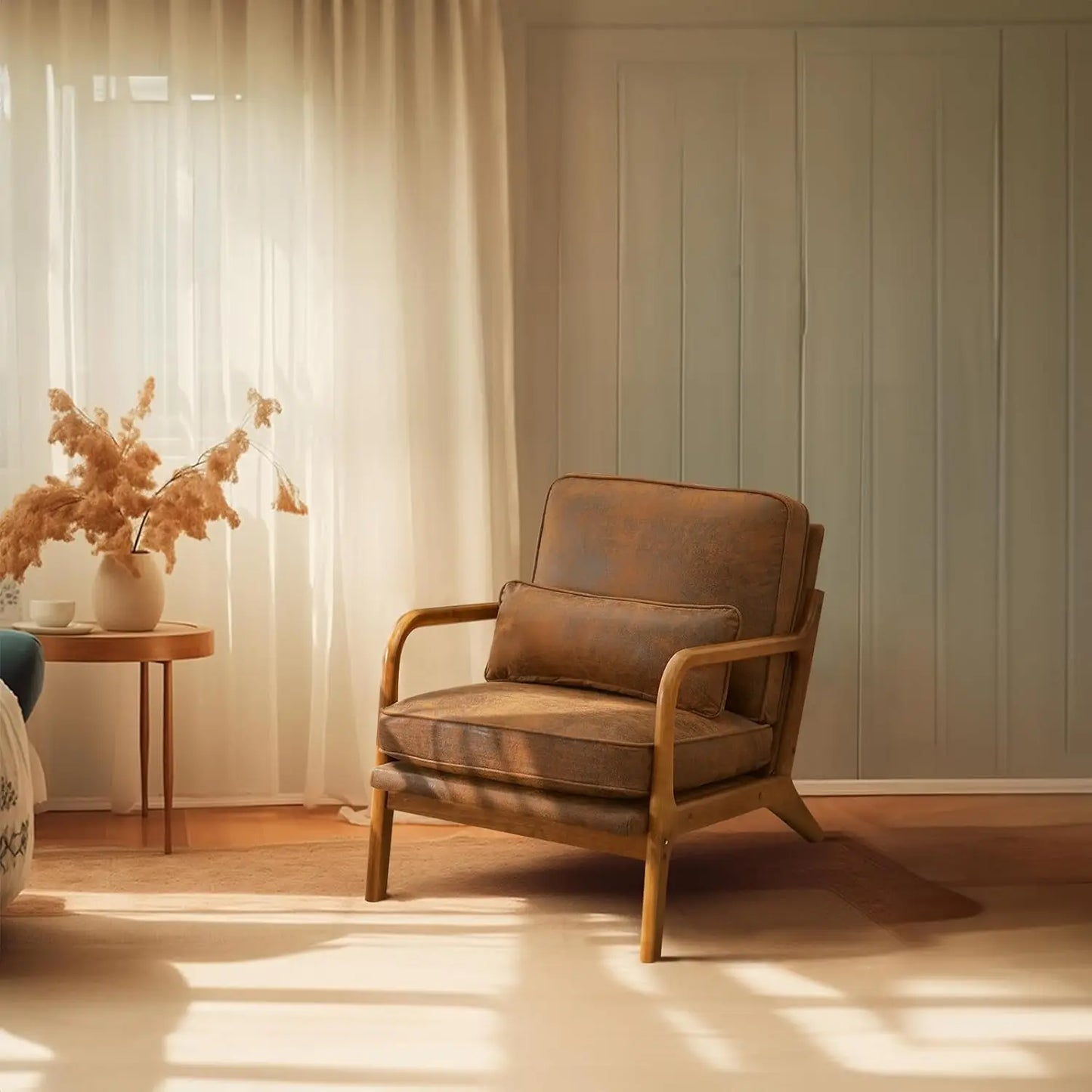 Guangbai Upholstered Mid Century Modern Lounge Chairs Set